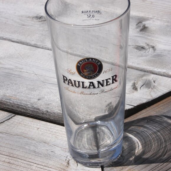 QUALITY PAULANER Pint Glass Brand New PAIR - Picture 3 of 7